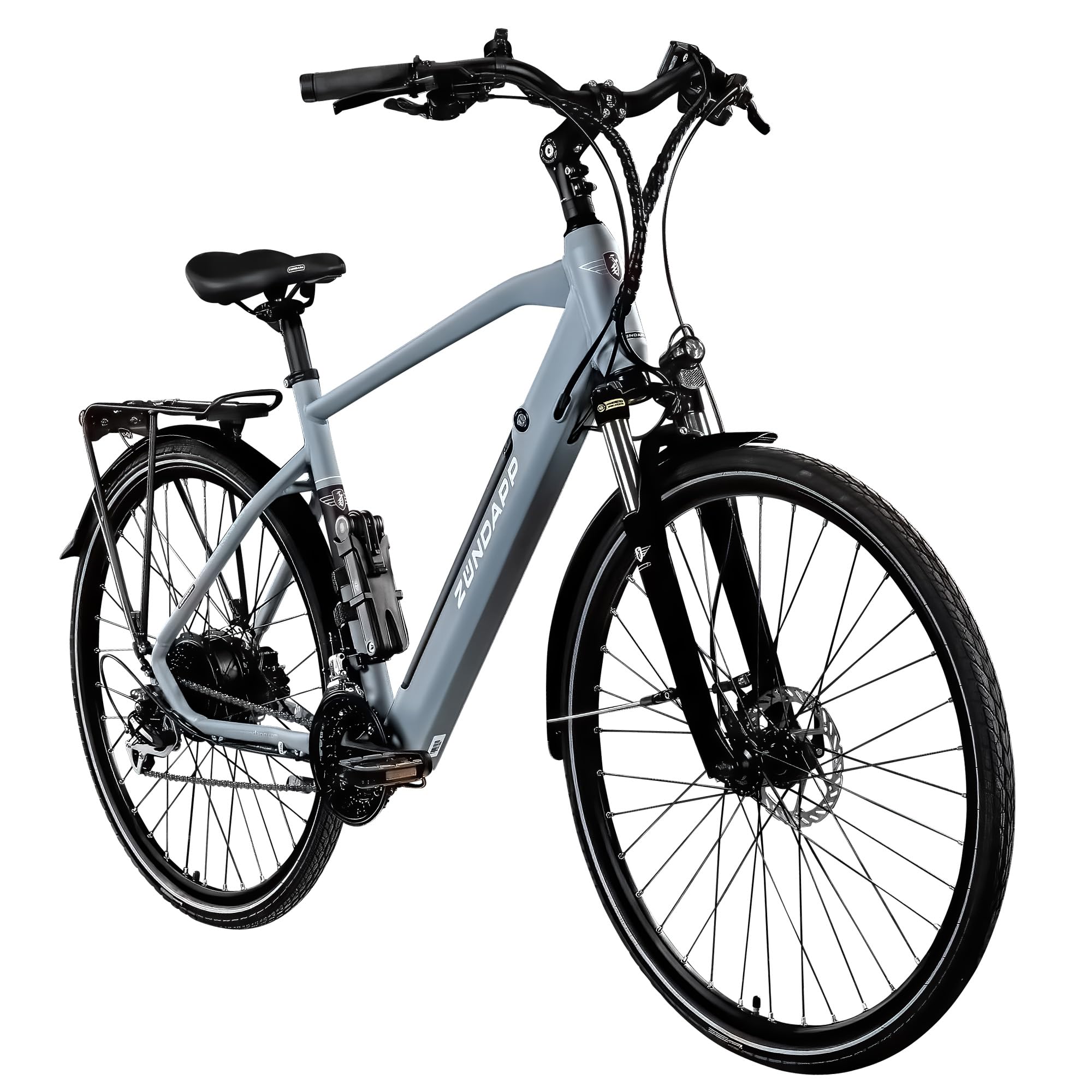 ZÜNDAPP Ebike Z810 Men's Electric Trekking Bike 28 Inch | 24 Speed Electric Bike 160-185 cm | Electric Bike with Hydraulic Disc Brakes