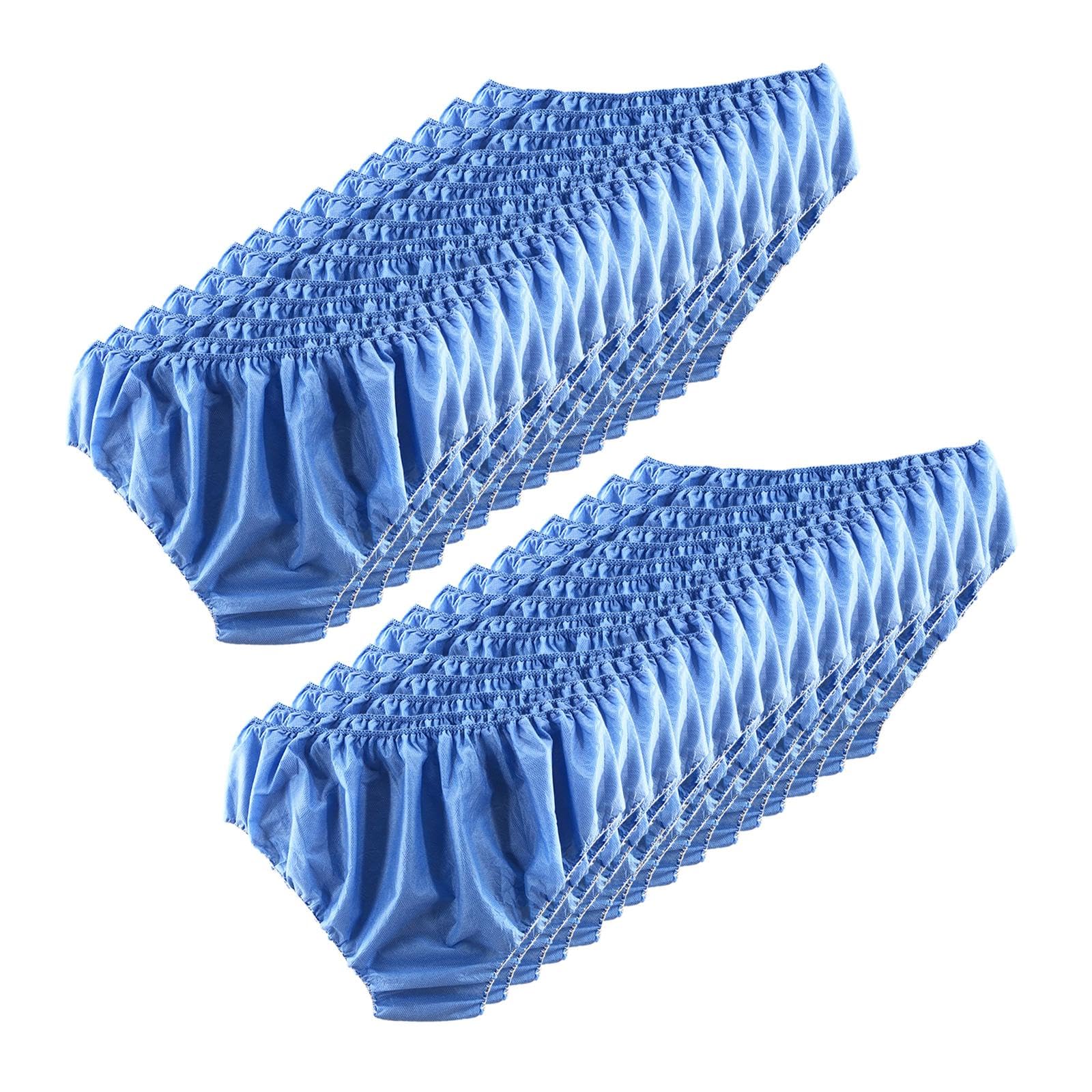 myaddiction 30 Pieces Briefs Shorts Comfortable Underpants for Home SPA Sauna Blue-picture-59
