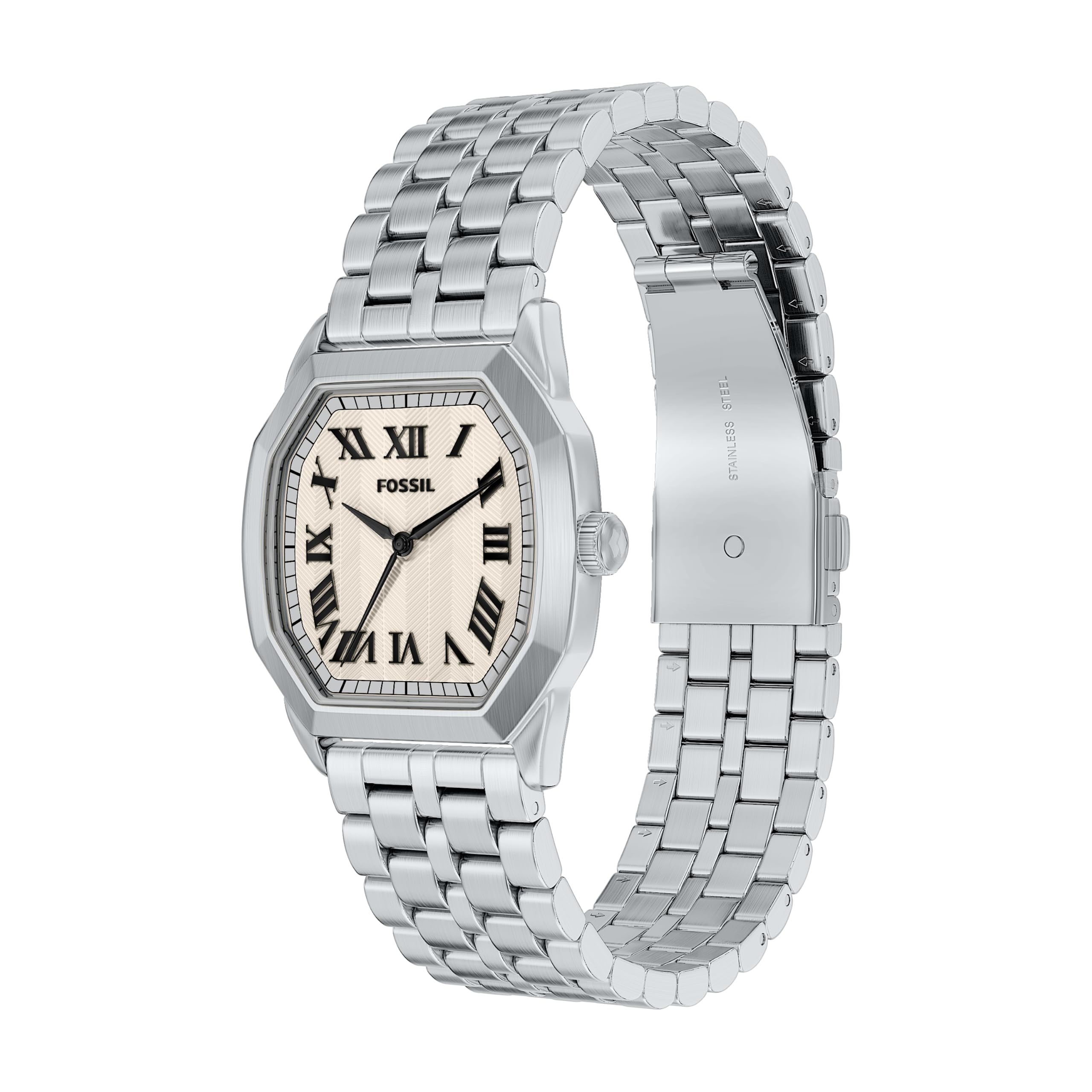 Fossil Orologio Harlow a tre lancette in acciaio inossidabile da uomo