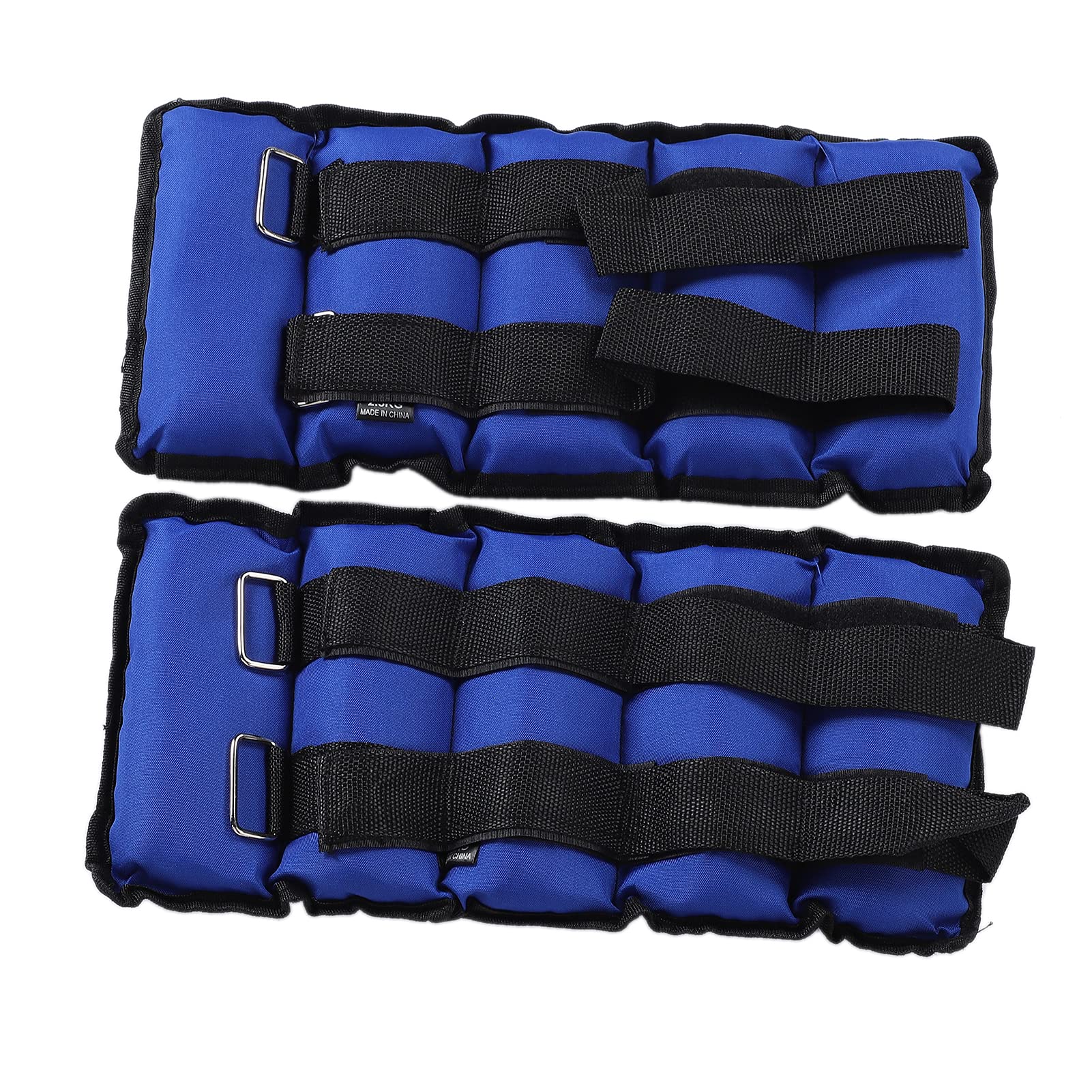 Dilwe Pesas de Tobillo Ajustables, 2 Pesas de Tobillo de Muñeca de 5 Kg para Fitness, Nailon Resistente con Cierres de Gancho y Bucle Ajustables para Entrenamiento Muscular y Pérdida