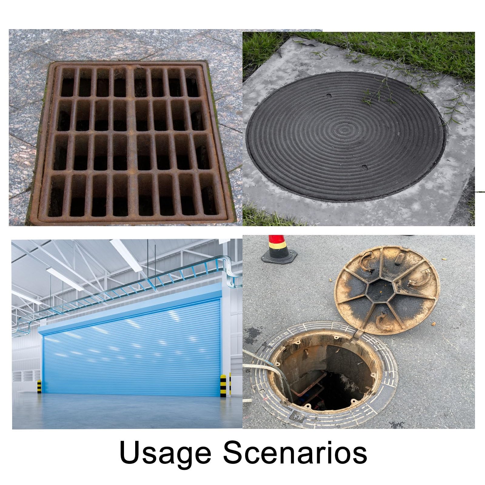 Septic Tank Lid Lifting Hook/Access Hatch Puller/Drain Grate Lifter, Manhole Puller Lift with Oval Handle and Pointed Hook?12 In-59 in Handy Hook Pulling Tool(L 80CM/31.5IN)