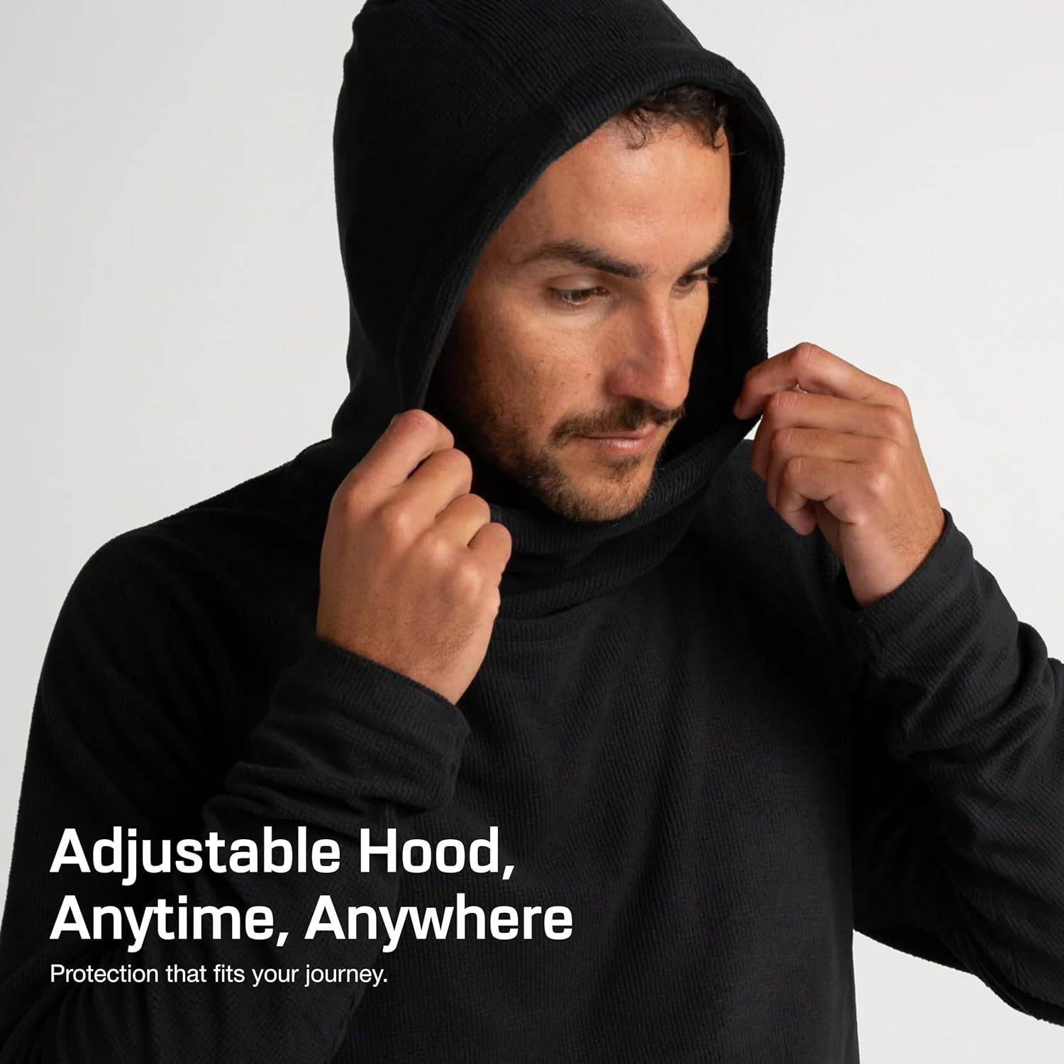 Charcoal Air-Grid Recycled Fleece for Men by Zorali