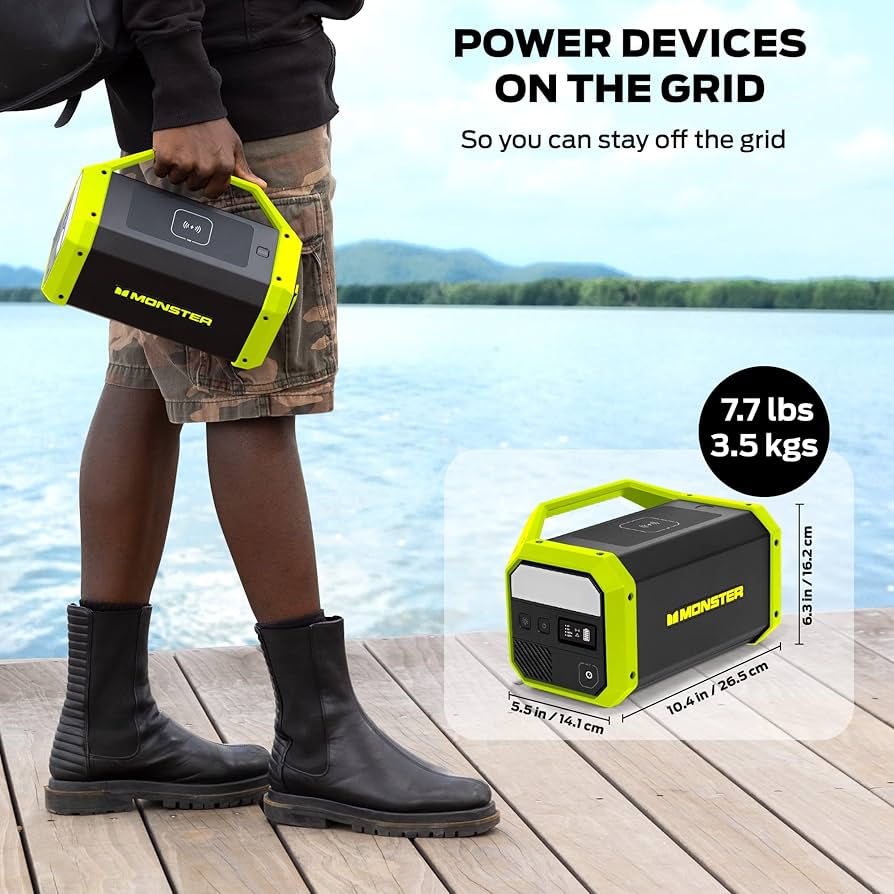 Amazon.com: Monster Power Grid Portable Power Station with 296Wh