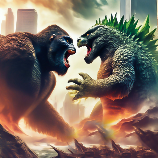Godzilla vs Giant Kong Fight Open World Game 3D: City Desctruction 2025