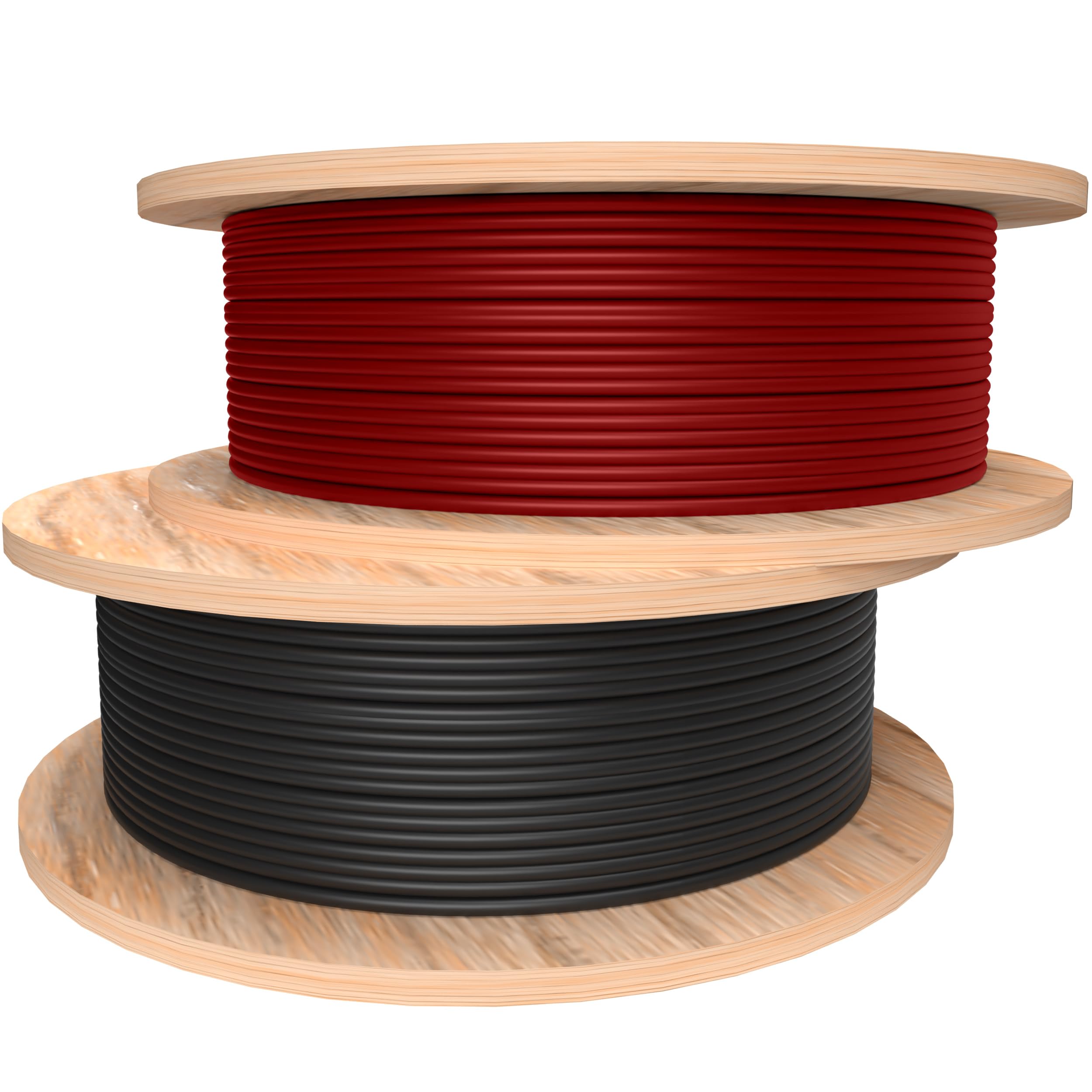 doitBau Solarkabel 100m DC H1Z2Z2-K 1x6mm² rot | PV-Kabel 4mm2 Witterungs-, UV-beständig | Photovoltaik Kabel | Kabel Balkonkraftwerk | Solarkabel Verlängerung | Solarverlängerungskabel