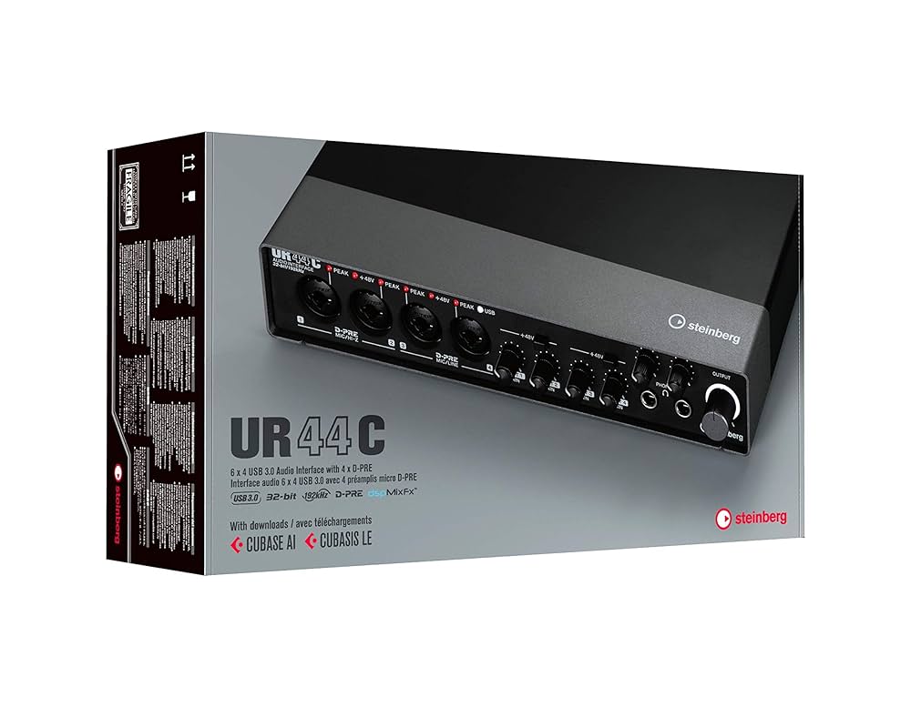 DTM・DAW Steinberg UR44C Steinberg UR44C 6x4 USB 3.0 Audio Interface with Cubase AI
