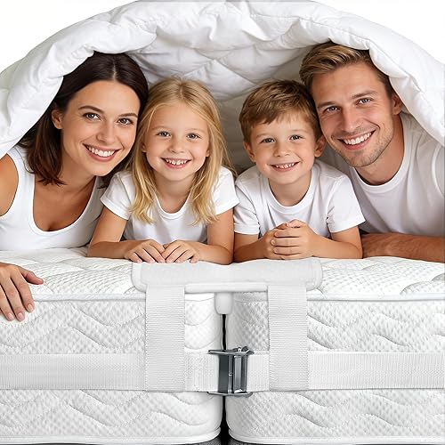 FeelAtHome Kit de conversión de puente de cama individual a King de 10 pulgadas de ancho - Conector de cama individual King Maker - Llenador de