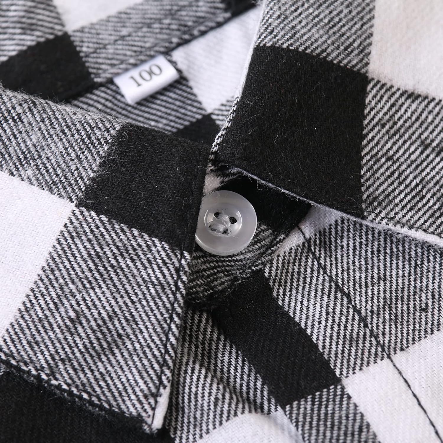 OCHENTA Men's & Boys Flannel Shirts Button Down Long Sleeve Plaid Shirt Family Matching Outfits - Image 7