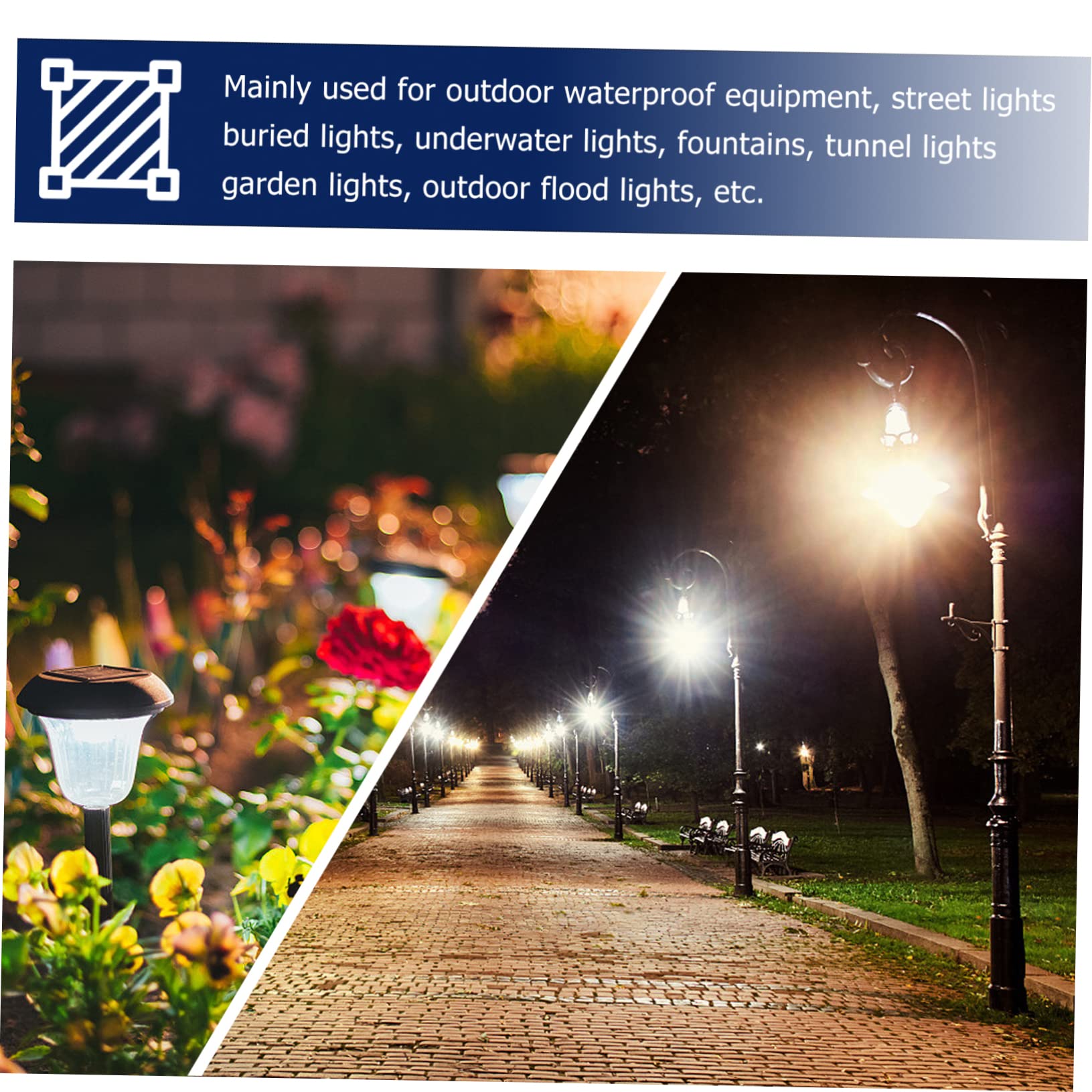 DOITOOL 2 Set 3 Pin Connettore Luce Led Ip68 Connettore Elettrico Adattatore Filo Per Luci Da Giardino 4 Pezzi * 2