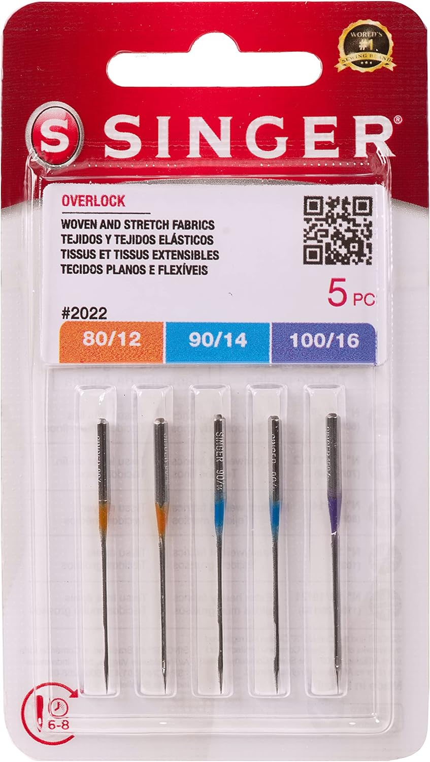 SINGER Overlock Serger Needles for Woven and Stretch