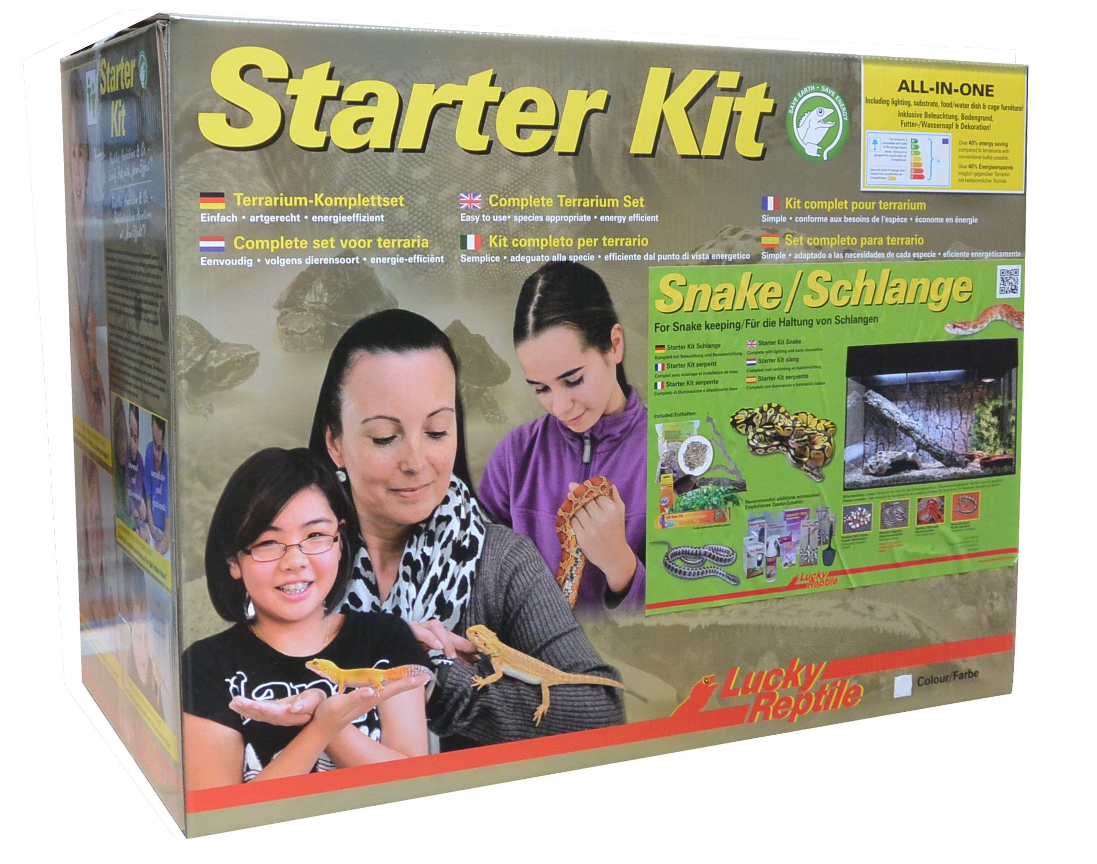 Lucky Reptile Starter Kit Schlange 80 x 40 x 52 cm Schwarz