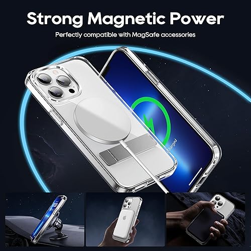 Miniatura 5 de Funda magnética para iPhone 13 Pro Max de 6.7 pulgadas, soporte delgado con protector de pantalla compatible con Magsafe a prueba de golpes,