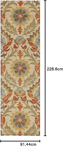 Vista 12 de Momeni Rugs Tangier Collection - Alfombra de área de 2 pies 3 pulgadas x 8 pies, color dorado