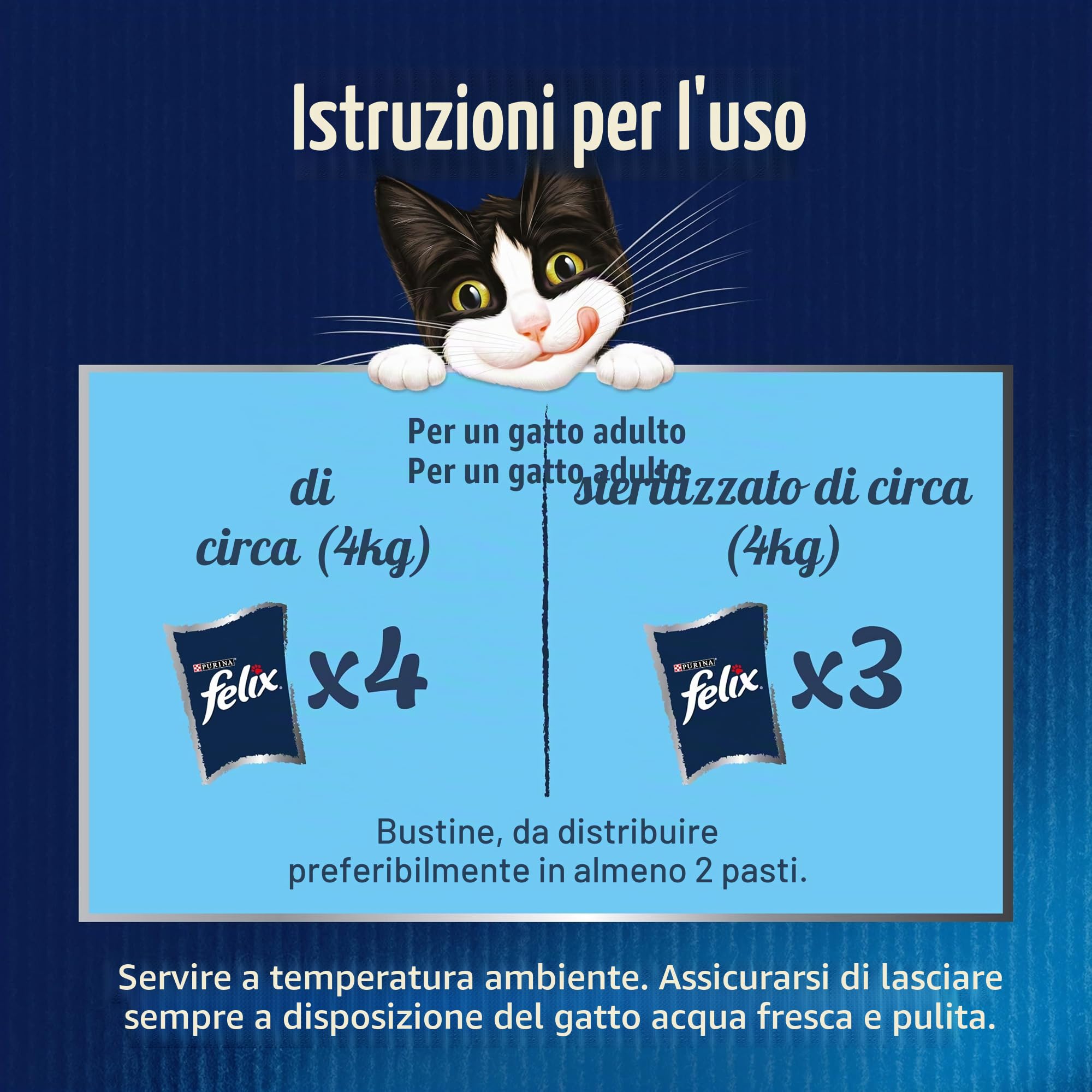 FELIX | Teneri sfibrati | Gatto adulto | In gelatina | Alimentazione completa | Selezione mista: manzo, pollo, tonno e salmone | Bustine fresche, confezione da 4 (24 x 85 g)