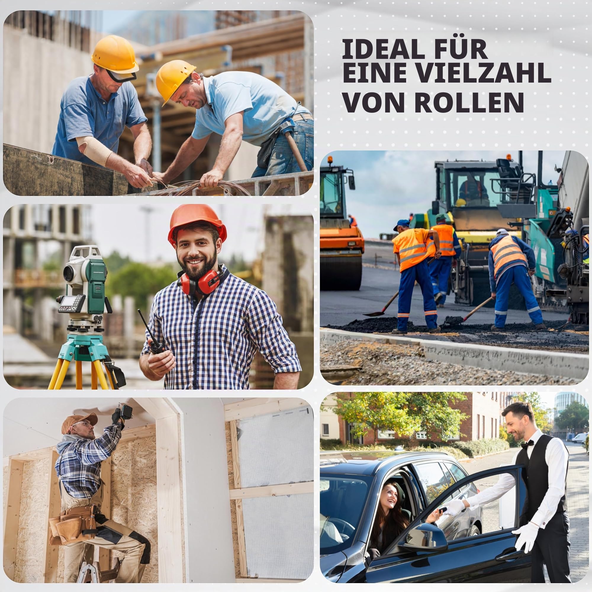 Apparel Warnweste für Herren & Damen - Warnschutz Arbeitsweste Sicherheitsweste - Reflektierende Streifen - Sicherheitswarnweste - Hohe Sichtbarkeit Reflektierende Weste - Arbeitsweste
