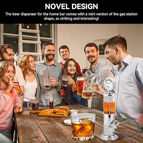 Miniatura 2 de Mini dispensador de alcohol de 1000 cc, dispensador de cerveza de una sola pistola, bomba de fiesta de barril para jugo de cerveza, bomba de picnic