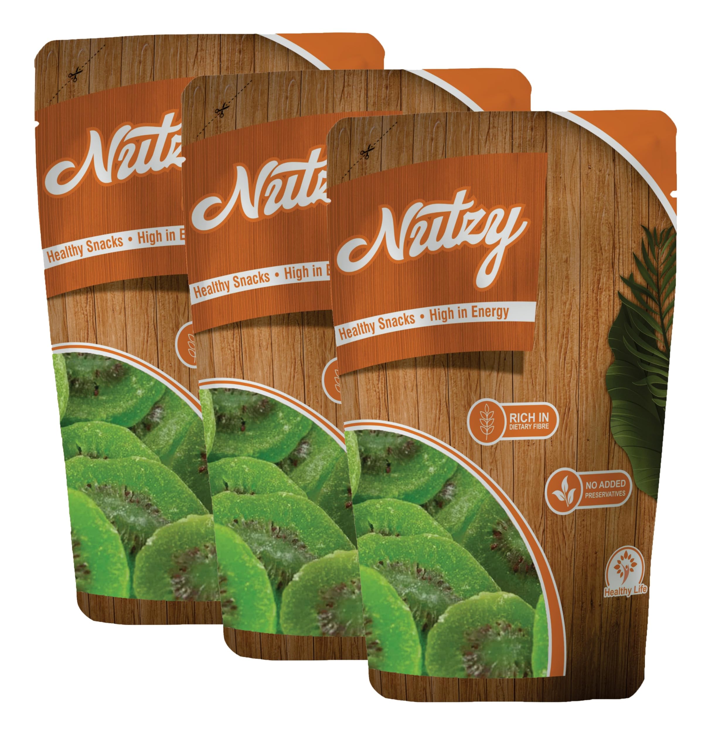 Nutzy Dried Fruits Nuts And Seeds (Dried Kiwi, 750g (3x250g))