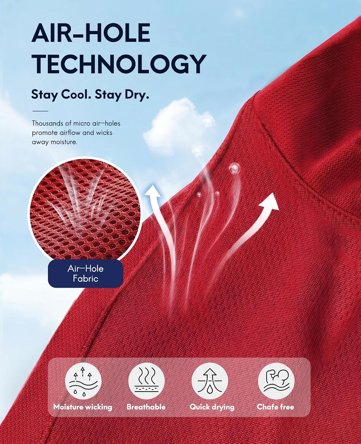 Haimont Men's Short/Long Sleeve Quick-Dry Performance Polo Shirt | Underarm Gussets, Sleeve Pen Pockets, Shoulder Utility Loops, Sunglasses Loop, Outdoor & Work