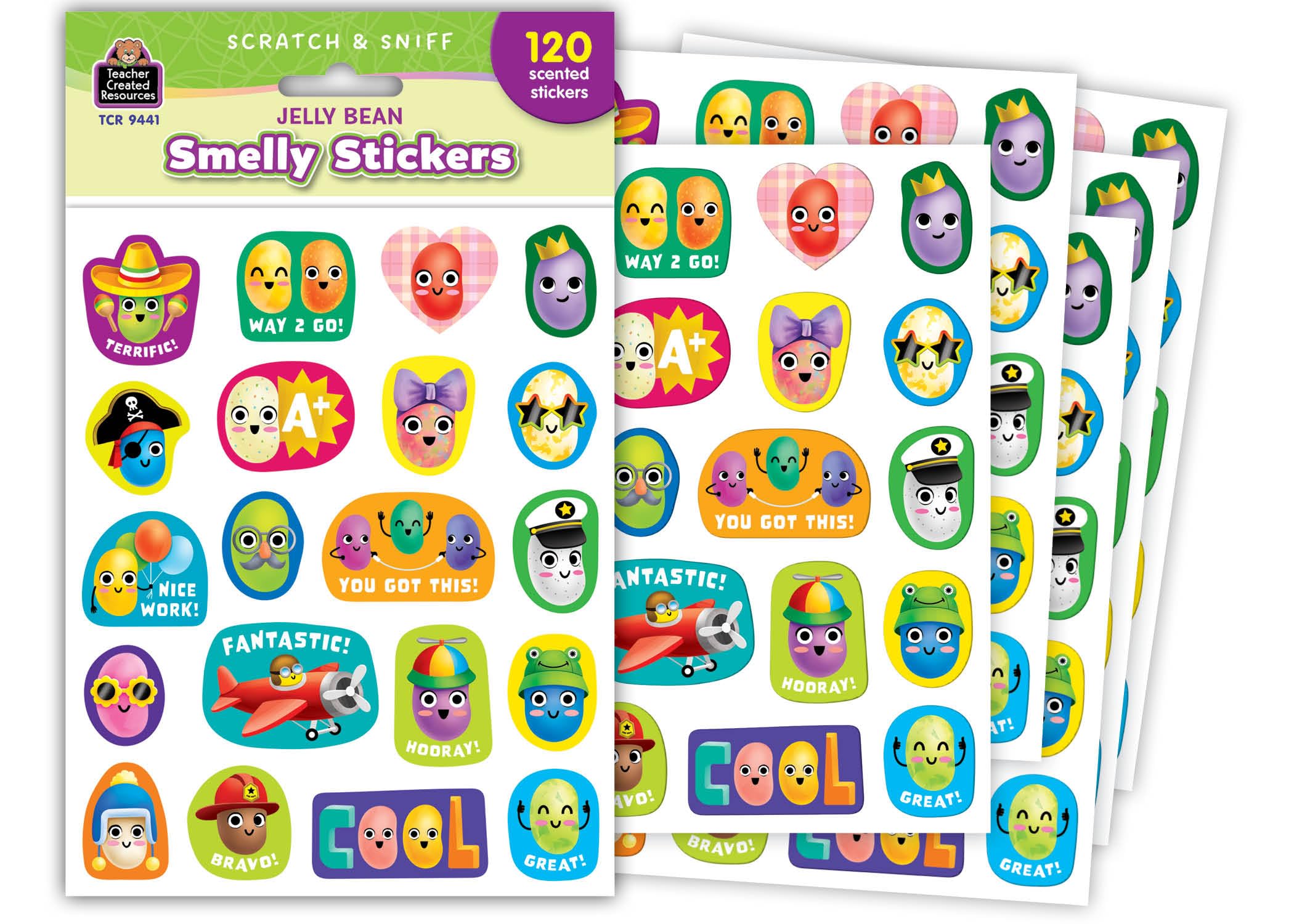 Teacher Created Resources Jelly Bean Smelly Stickers (TCR9441)