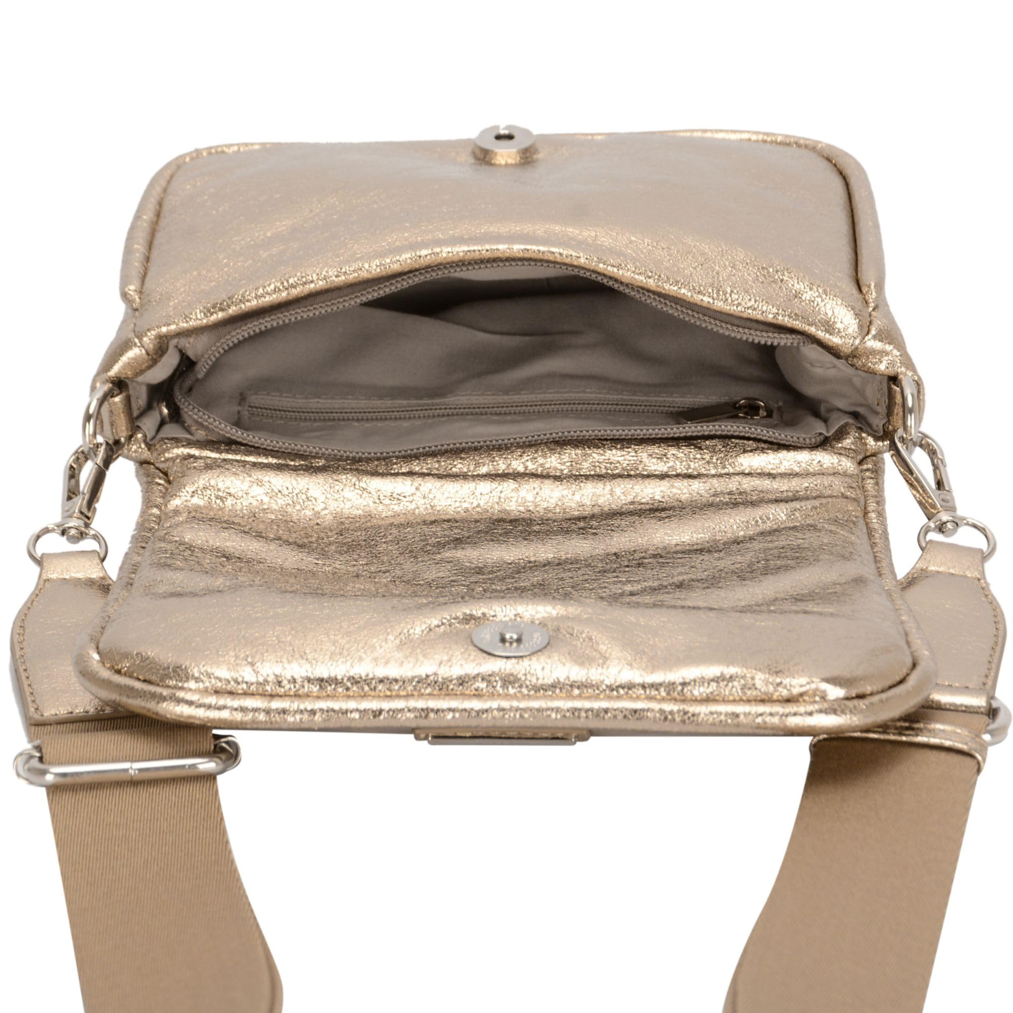 David Jones Paris – Mini bolsa para mujer – Estuche de piel sintética – Funda para teléfono móvil – Elegante – Ciudad chica moda elegante – Tendencia noche salida