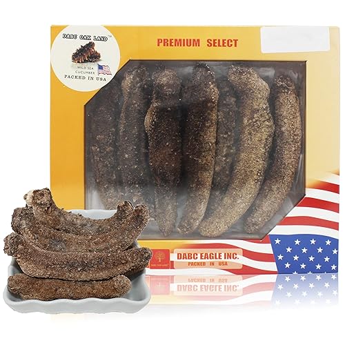 DOL Wild Alaska - Pepino de mar rojo (pepino de mar seco), en caja (grande de 8 ozcaja)