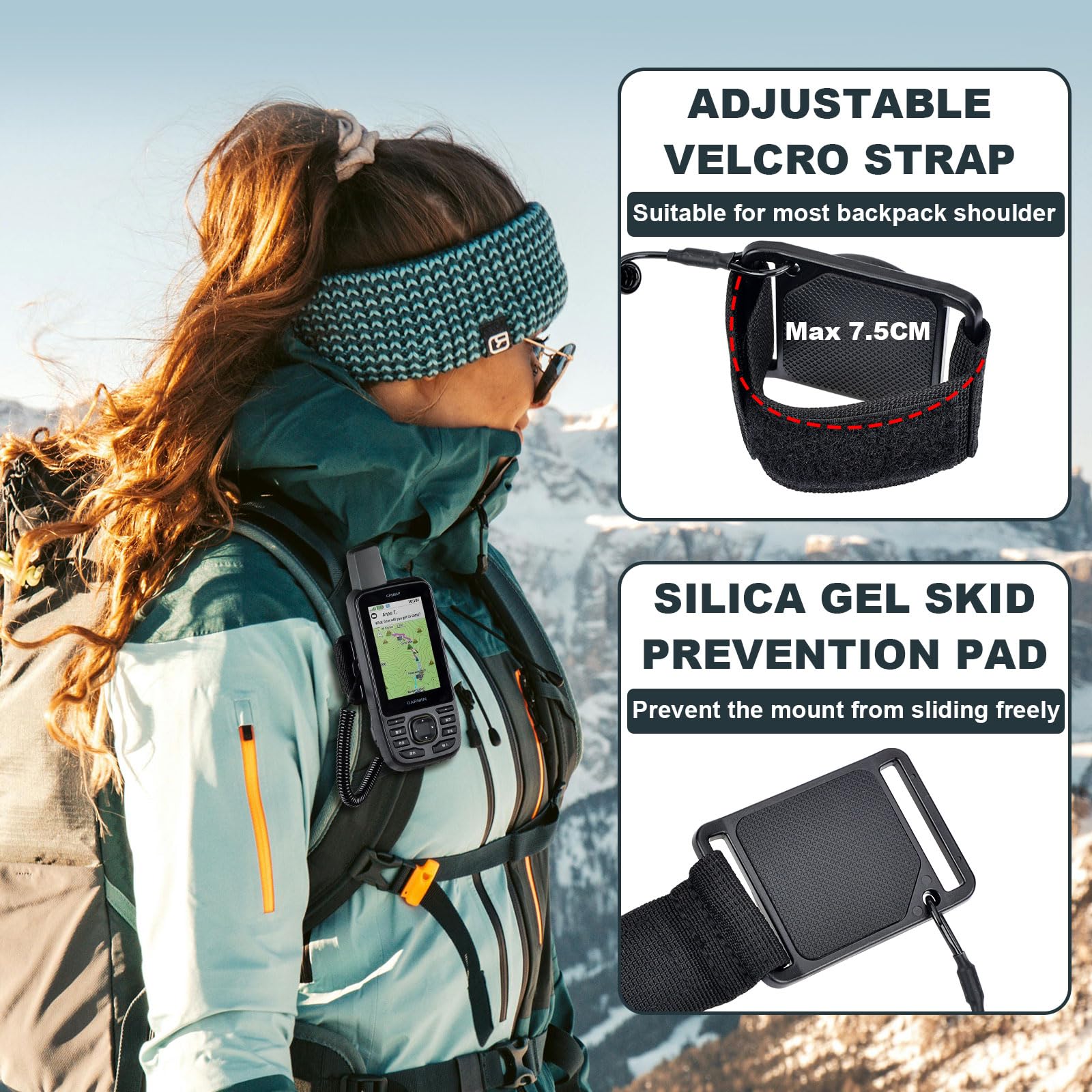 Losi Monster Truck Parts Garmin Backpack Tether - Adjustable Strap For Oregon, GPSMAP & ETrex Devices MOLLE Compatible Tether