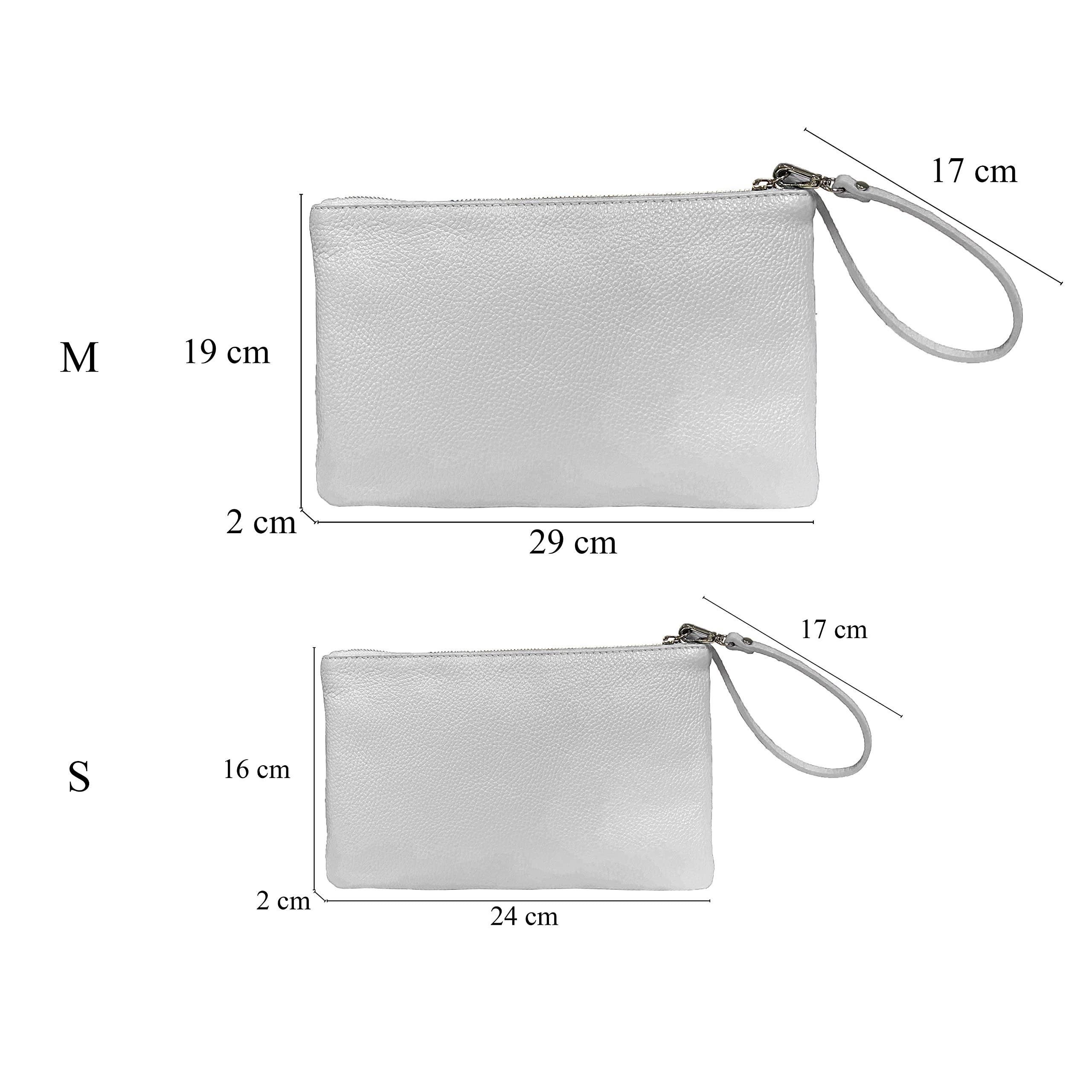 JOPHY & CO. Pochette a Mano in Vera Pelle con Laccetto Unisex(cod. 5250)