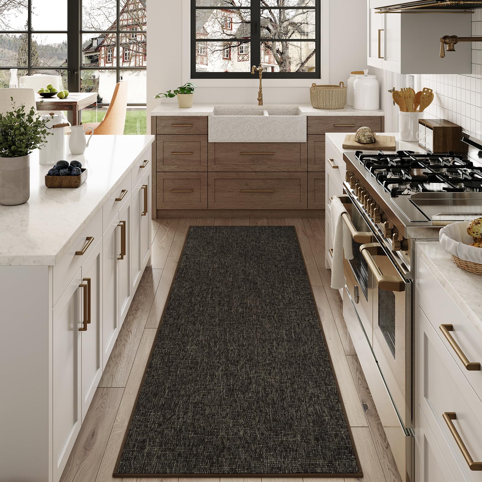 Amazon.com: LEEVAN Kitchen Runner Rugs Non Slip, Washable Kitchen Mat ...