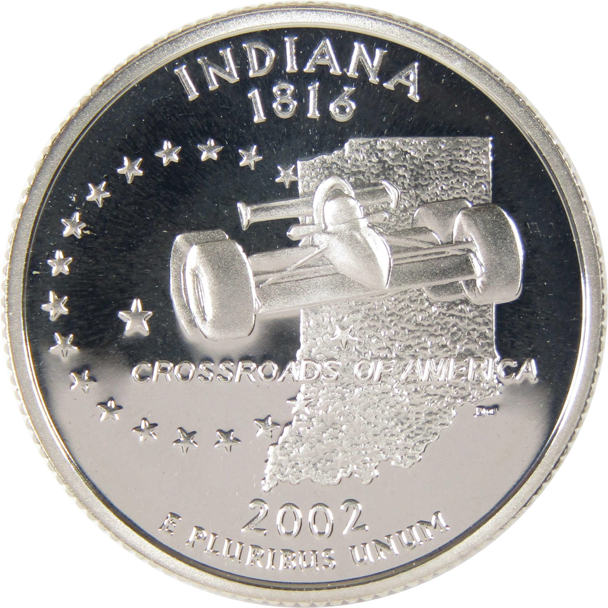 2002 S Indiana State Quarter Silver Proof 25c Coin at Amazon's