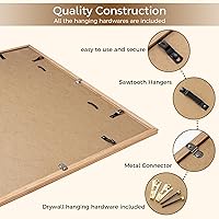 Vista 68 de Fun Memories Portarretratos de metal de 16 x 20 pulgadas con paspartú de 11 x 14 pulgadas, acabado de aluminio cepillado, parte delantera de vidrio