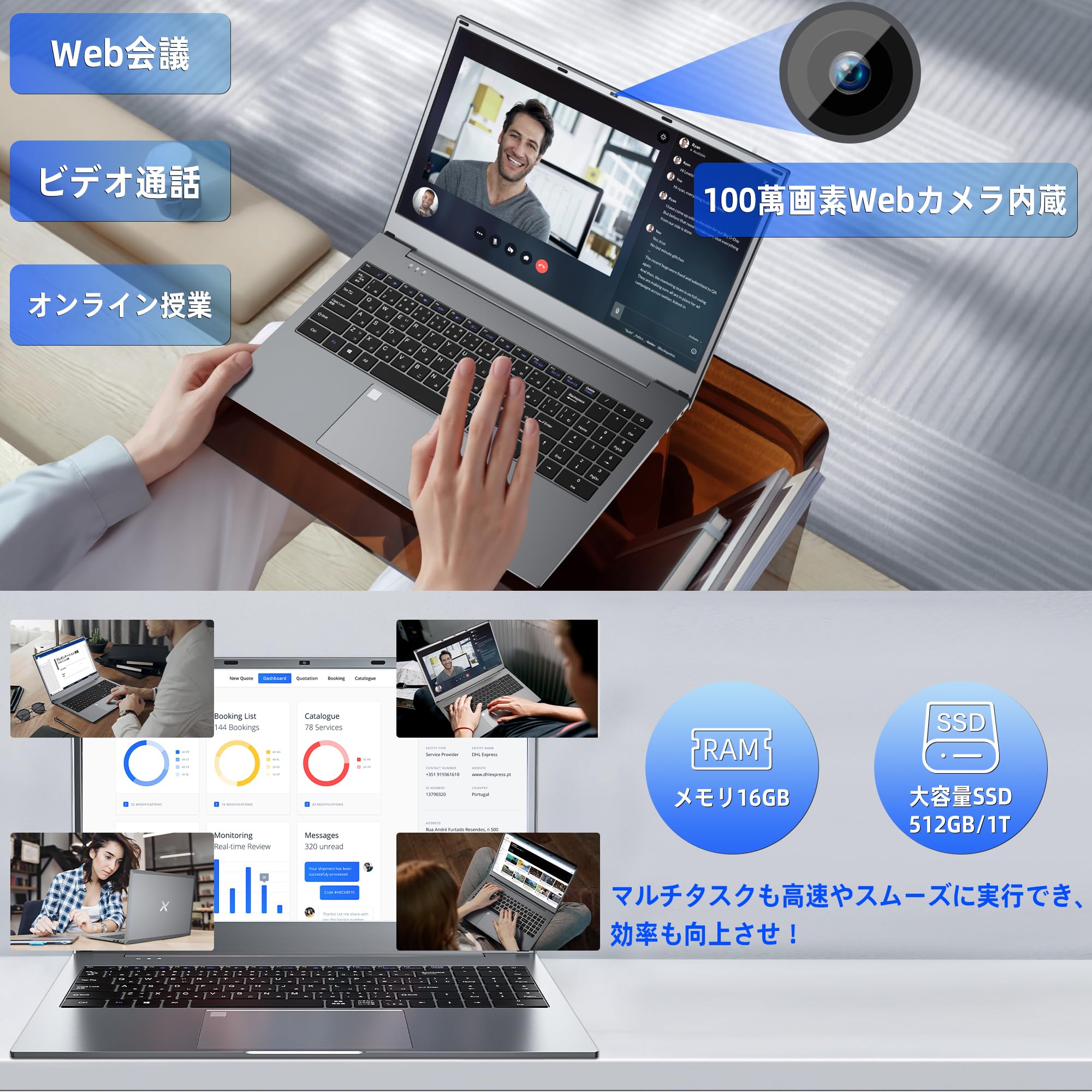 Amazon.co.jp: WEY ノートパソコン 15.6インチ ノートPC メモリ16GB 