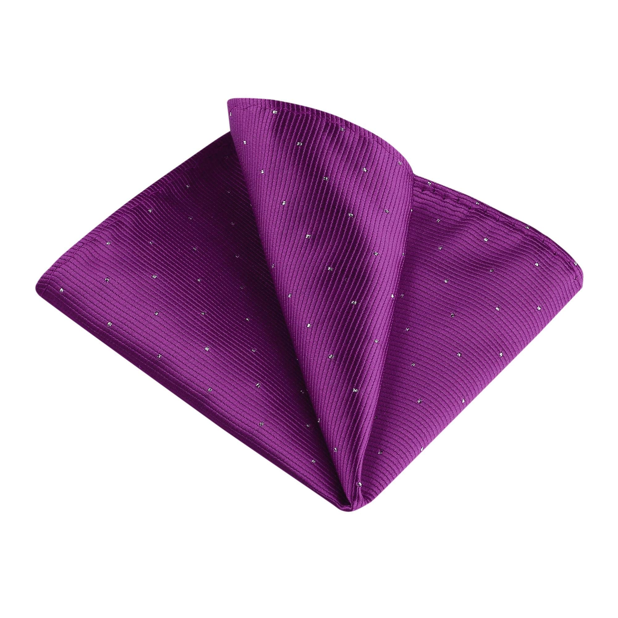 Allegra KMen's Pocket Squares Classic Satin Polka Dots Solid Color Handkerchiefs for Wedding Business