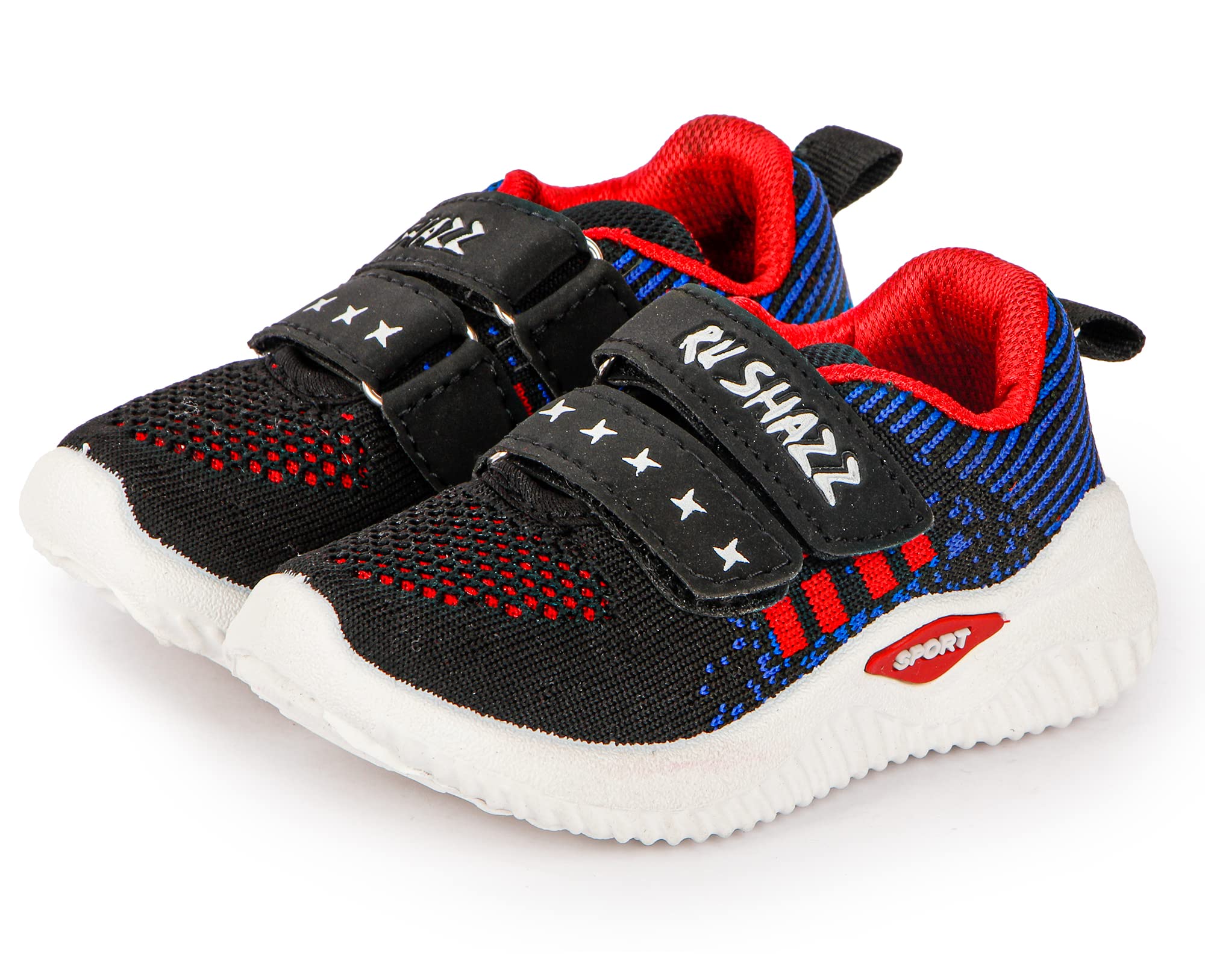 RU SHAZZ Casual Shoes for Kids Boys & Girls Sporty Design Slip-On Light Weight Sneakers for Children-Model-Sharp,Size-7,Black (B0C43KD24Z) Amazon Price History, Amazon Price Tracker
