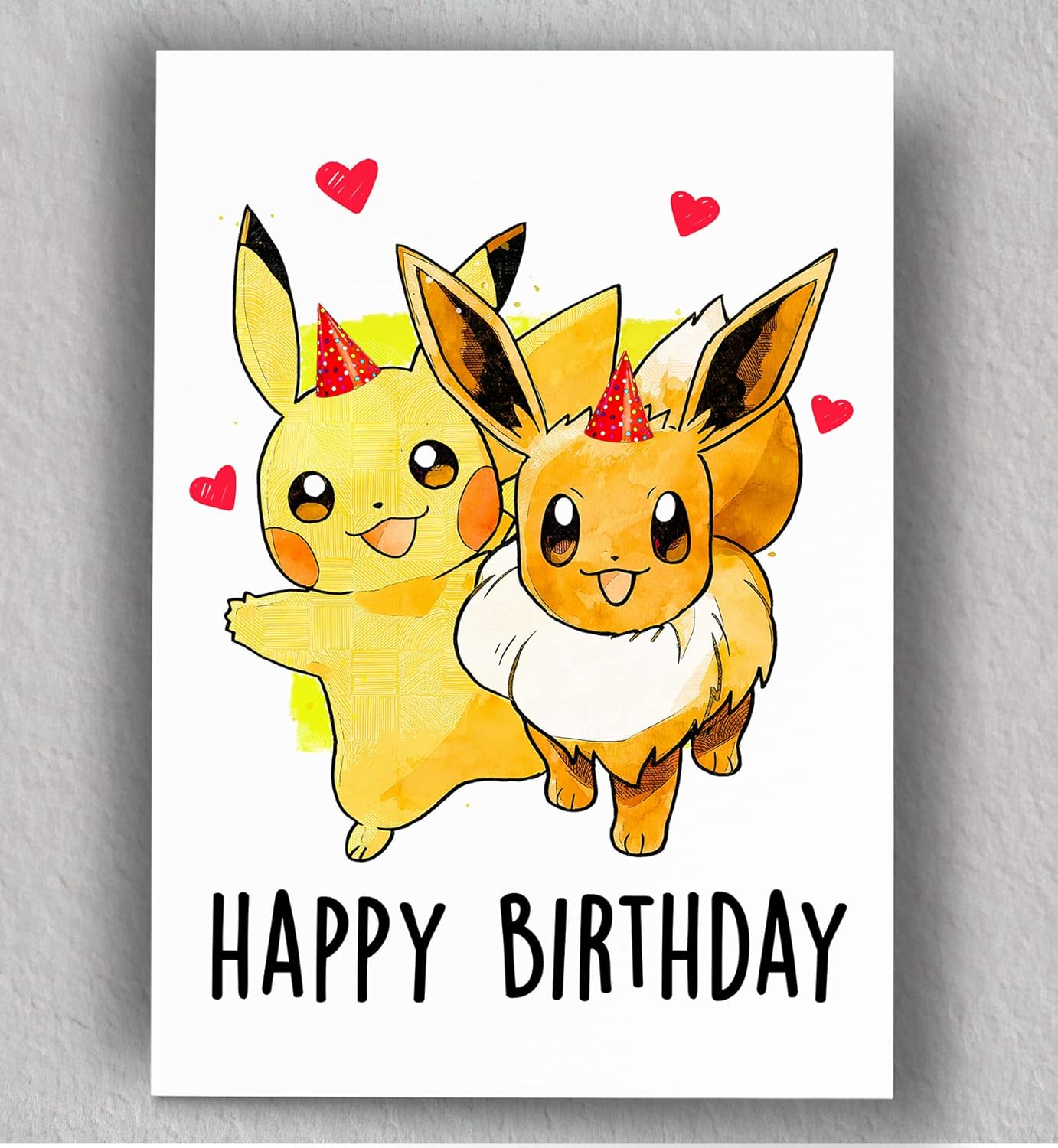 amazon com chuvee birthday card cute birthday card kid s birthday card art blank card handmade products