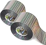 Ruolan Bird Scare Tape Ribbon(700FT) Reflective Tape Keep Birds Away Outdoor,Double Side Bird Flash Tape, Scare Geese, Pigeon, Duck, Woodpecker