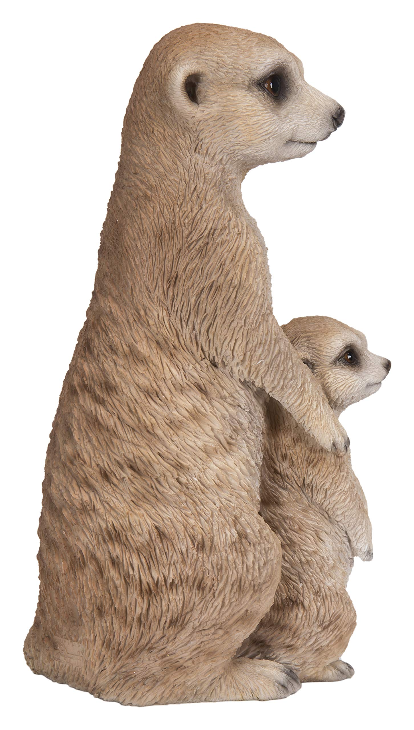 Hi-Line Gift Ltd. Küçük Anne ve Bebek Meerkat, kahverengi