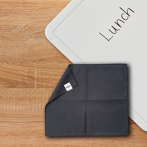 Miniatura 5 de School Smart 1466081 - Paño lavable de borrado en seco para usar con limpieza de pizarras de borrado en seco y pizarras de tiza, microfibra, 12 x 14