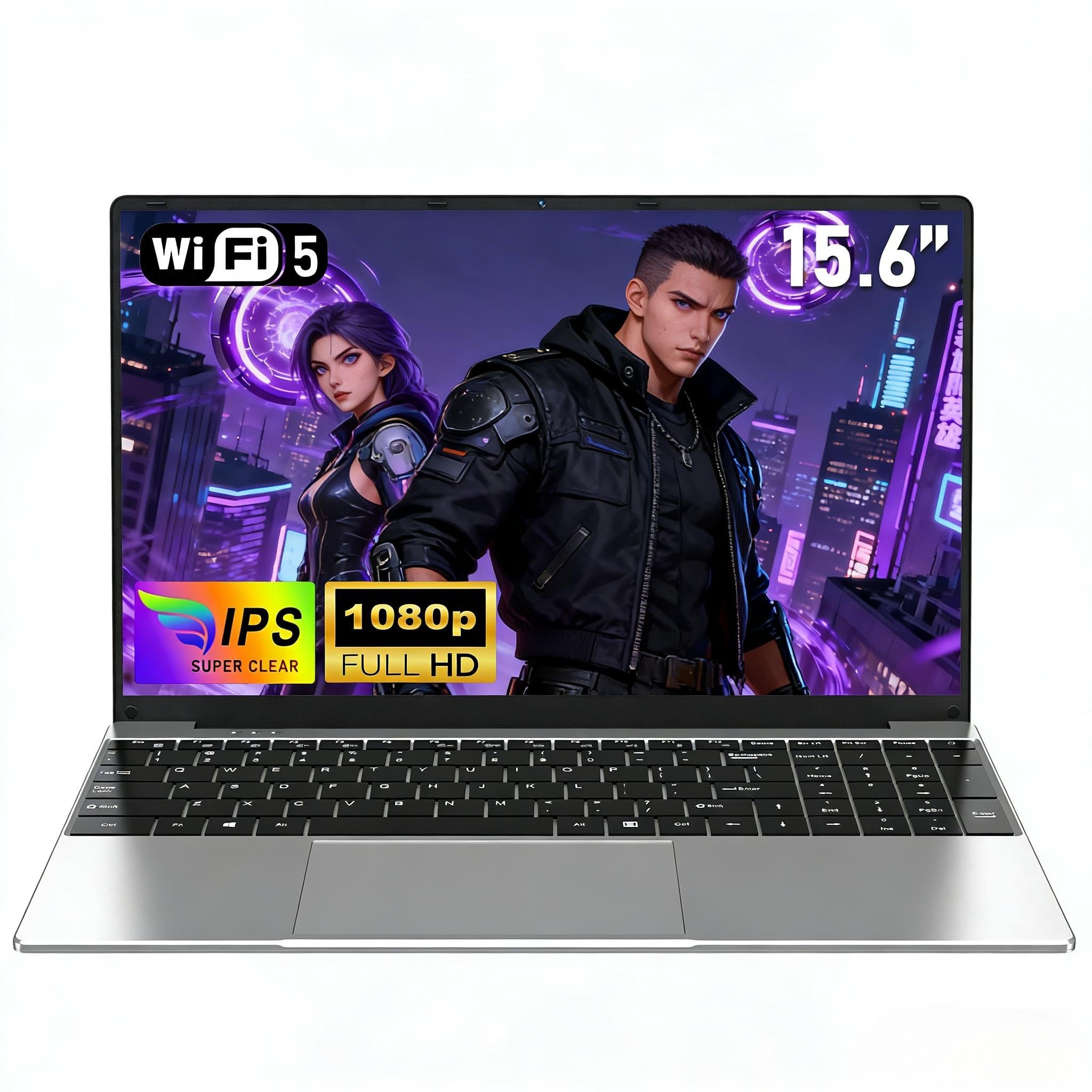 NAIKLULU 15,6 Pollici Pc Portatile 2026, Processore i7 7600U (2,8 a 3,9 GHz), 16GB RAM 1TB SSD Computer Portatile Gaming Laptop, Tastiera Completa Retroilluminata, Full HD 1920x1080P