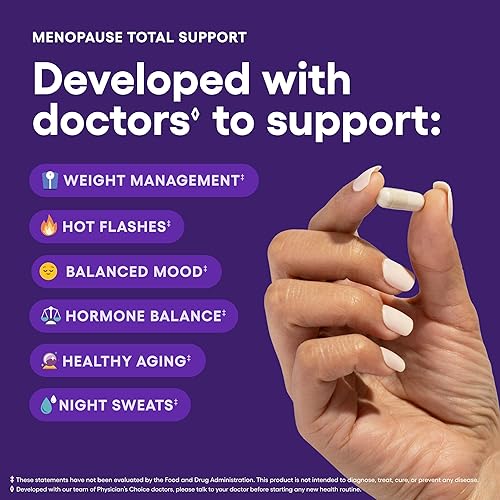 Miniatura 3 de Physician's Choice Suplemento probiótico para la menopausia para mujeres, apoya el equilibrio hormonal, sofocos, sudores nocturnos, control de peso,
