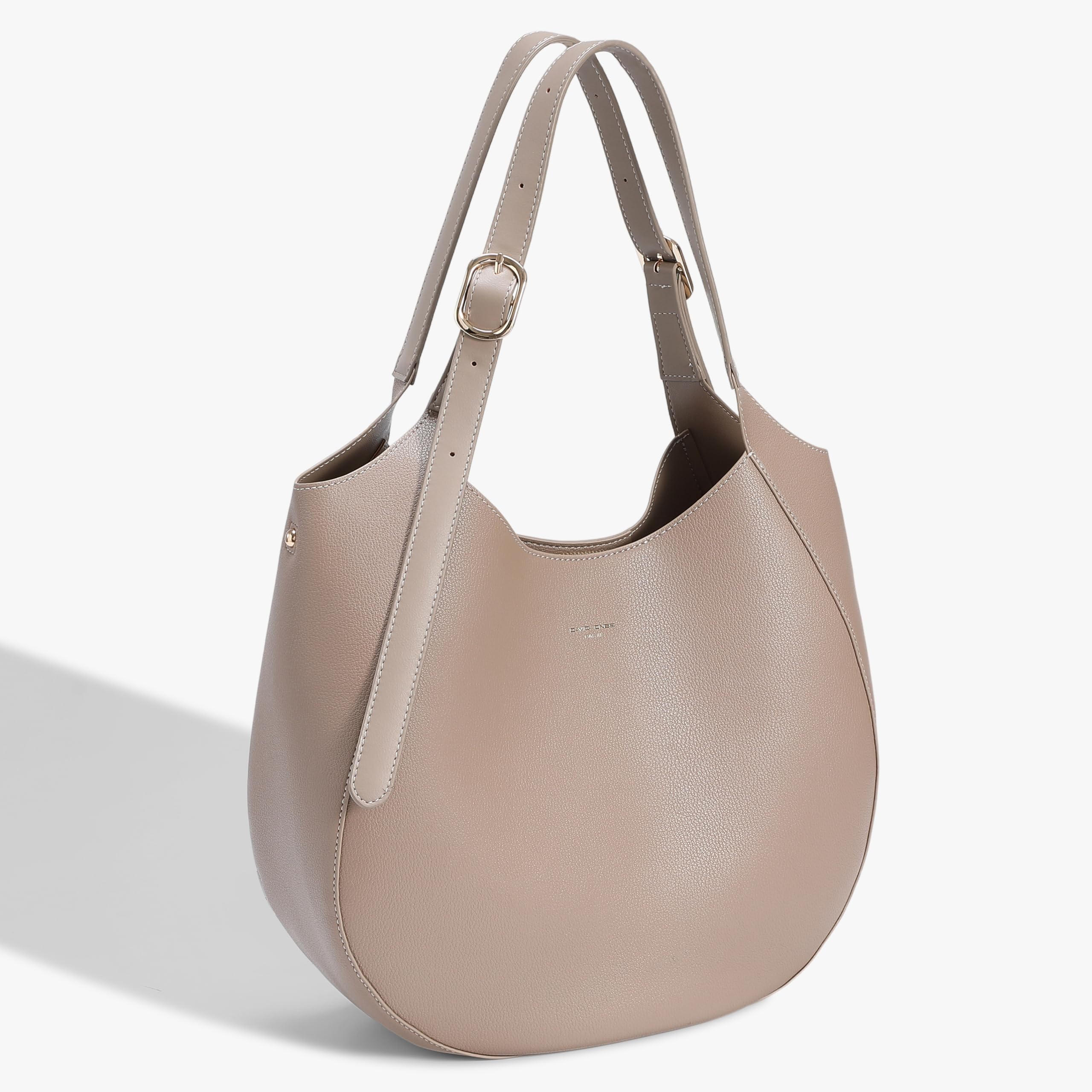 David Jones - Duża damska torba na ramię - Torebka hobo ze sztucznej skóry PU - elegancka torba z długim uchwytem - klasyczna moda miejska podróż praca trend praktyczny biuro A4