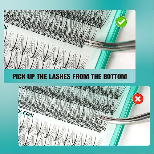 Miniatura 5 de Lash Clusters 348 pcs Eyelashes Extension Wispy Individual Cluster Lashes with Bottom Lashes 4 Styles Soft Natural Look Lash For DIY Eyelash