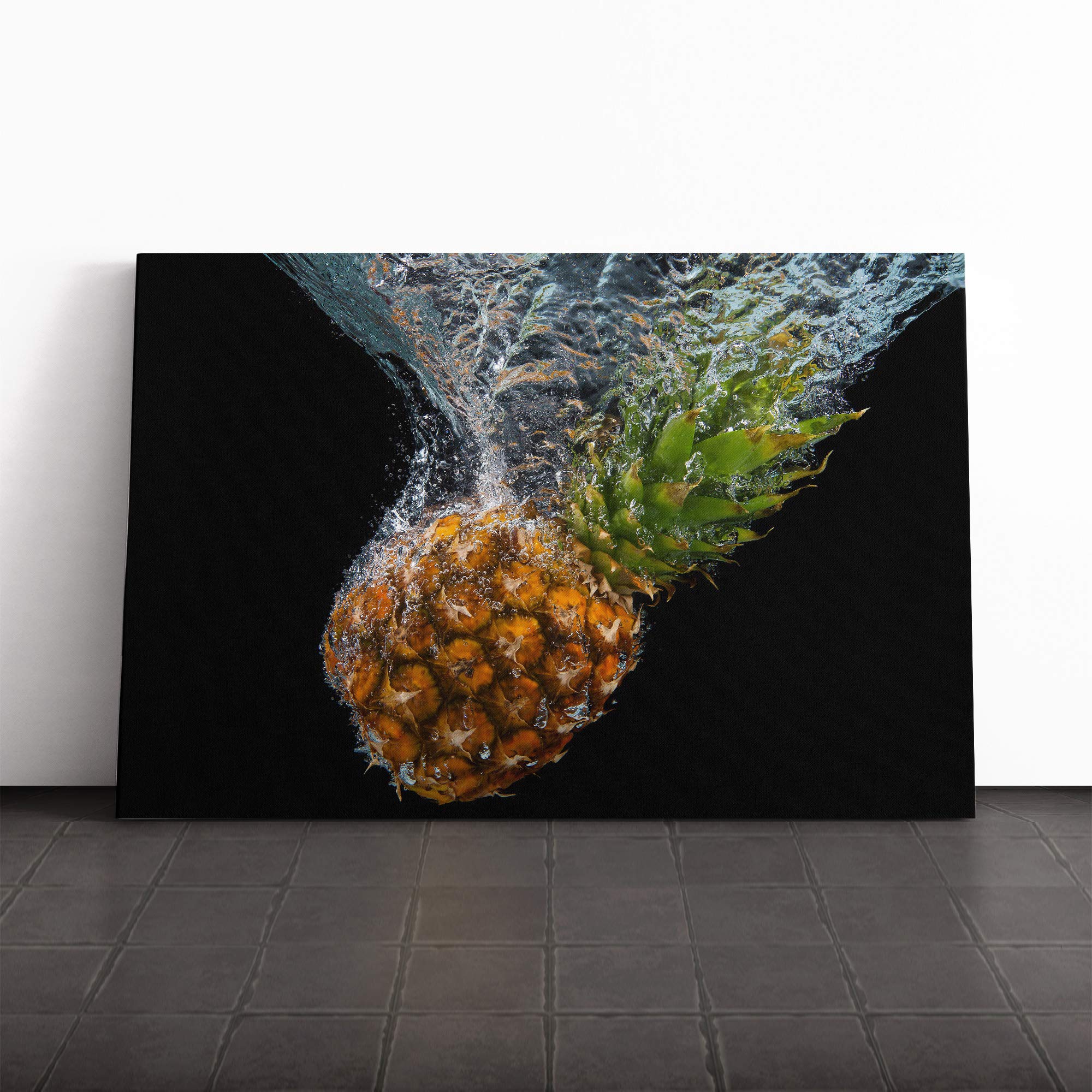 Pineapple Canvas Print | Gallery Wrapped 30mm Frame Wall Art | 30x20 inches | Ready to Hang | Modern Picture | Living Room Bedroom Lounge Office