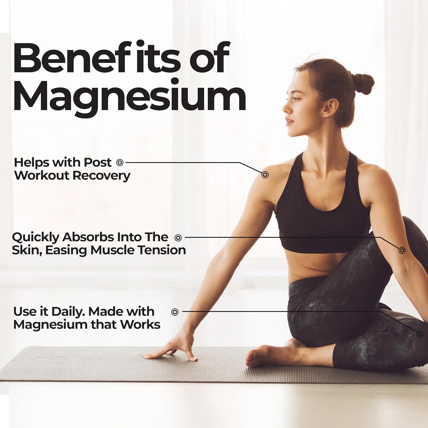 Pure Magnesium Oil Spray 8oz (2-Pack) – USP Grade – Topical for Feet, Body, Muscles, Leg Cramps & Sleep – Extra Strength, Less Sting – 100% Organic & Natural — Made in USA