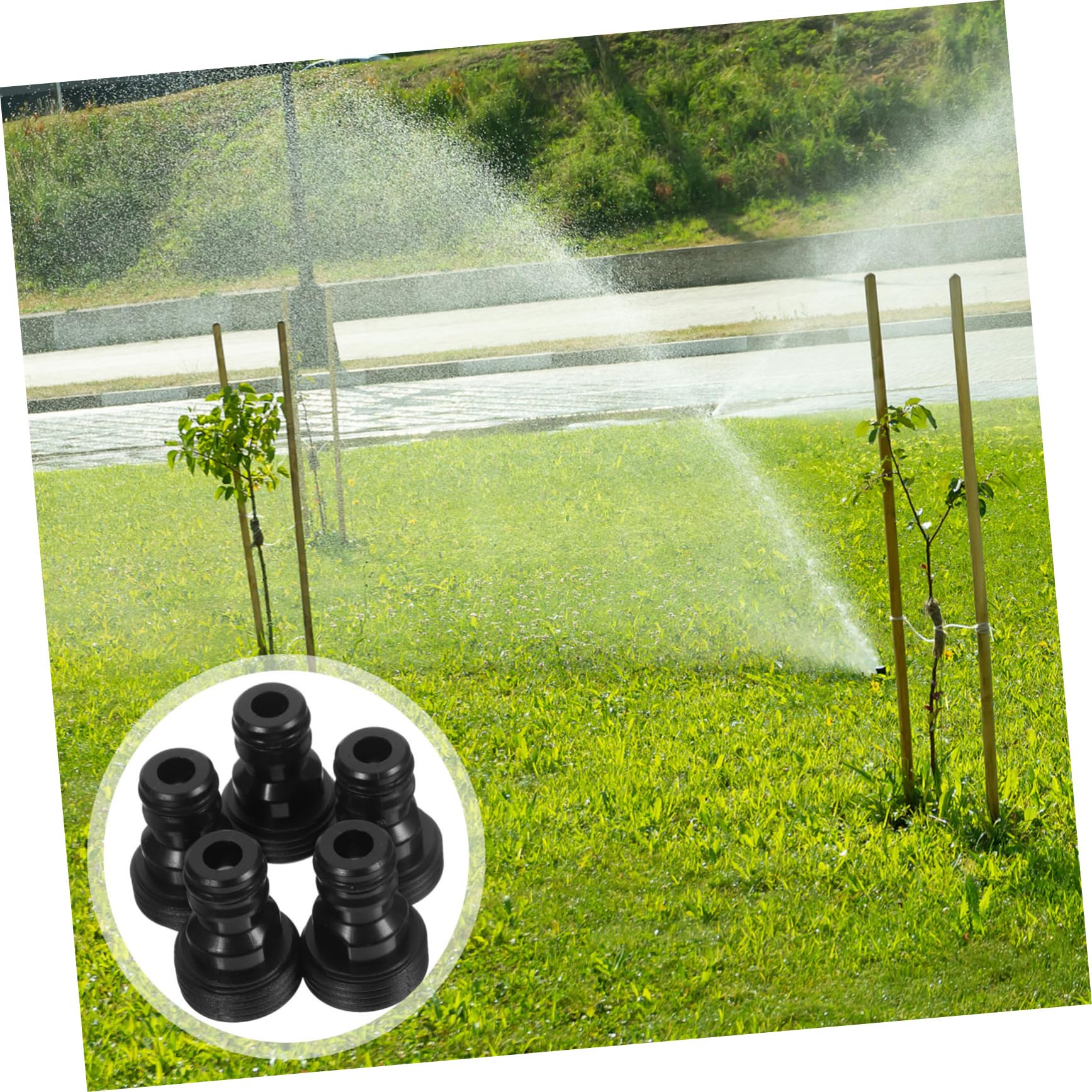 BESPORTBLE 5 Juegos Adaptador De Lavadora Manguera De Remojo Conector De Manguera Accesorios De Manguera Adaptador De Grifo A Manguera Válvula De Agua Boquilla El Plastico Black 5 Piezas * 5