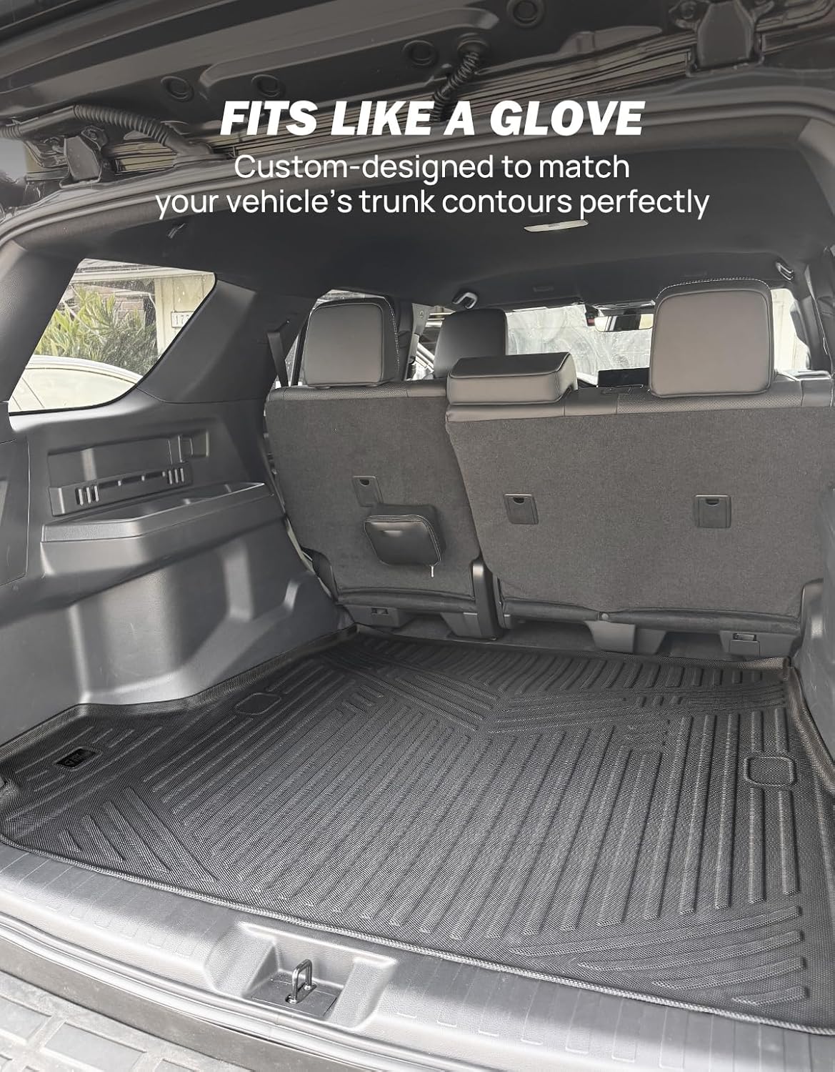 JOYTUTUS Cargo Mat Compatible with 2025 2026 4Runner 6th Gen, TPE All Weather Cargo Liner Custom Fit Trunk Mat Liner for 2025 2026 4Runner Accessories (Only 5 Seater & Only Gas)