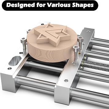 CNC Router High-Precision Aluminum Vise Bench Clamp, 282mm x 150mm x 30mm