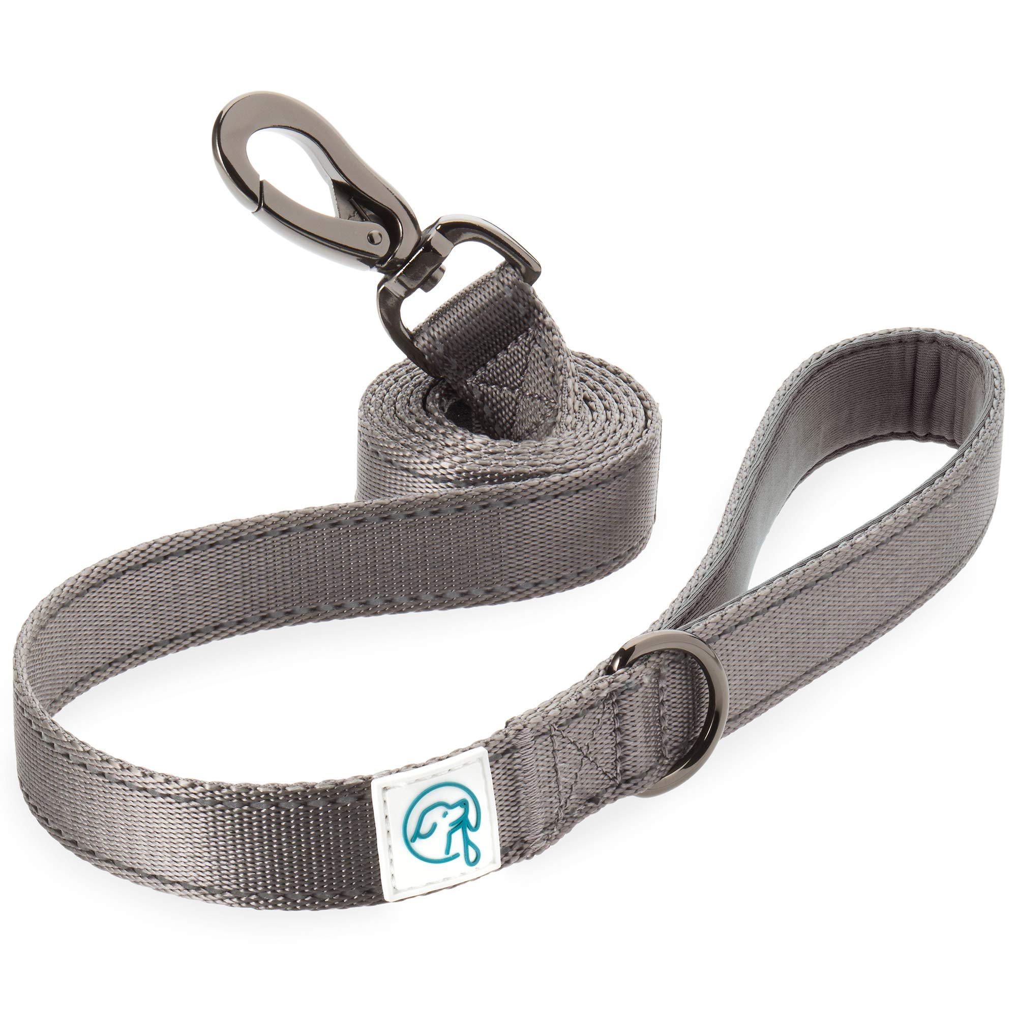 Embark Adventure Dog Leashes - Colorful, Strong, and Sturdy Dog Leash for Small, Medium, and Large Breed Dogs (Black, 5 Ft)