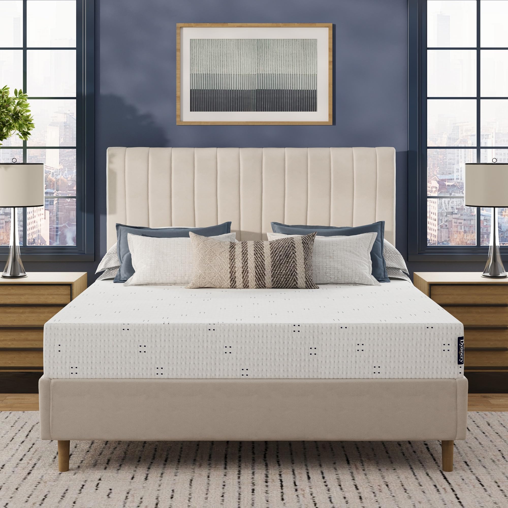Dyonery Twin Mattress 8 Inch Gel Memory Foam Mattress Firm Support | Mattress in a Box, Cooling Sleep, Pressure Relief, Fiberglass Free, CertiPUR-US Certified Foam