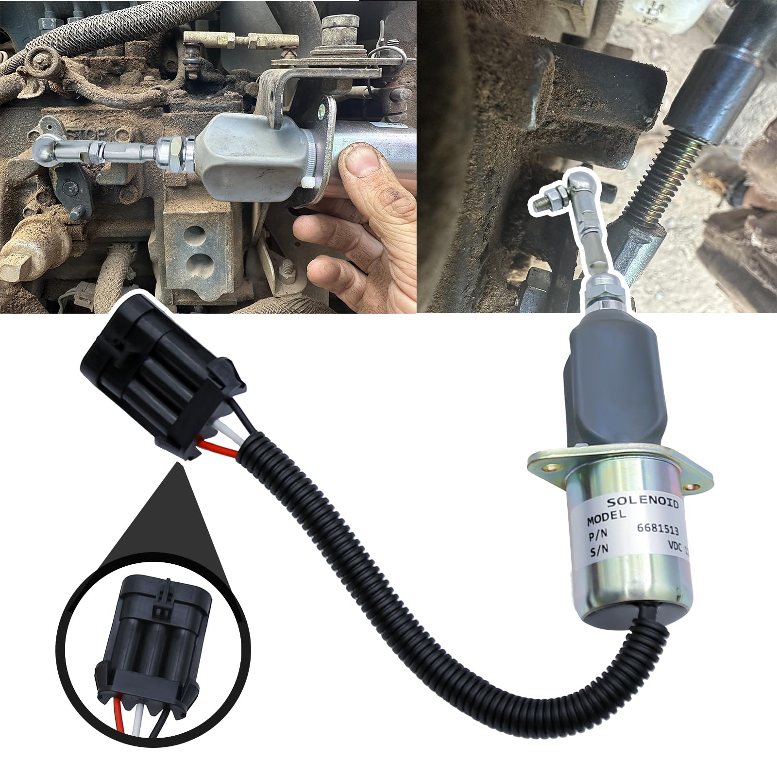 Amazon.com: Hoypeyfiy Fuel Shut Off Solenoid Switch 6681513