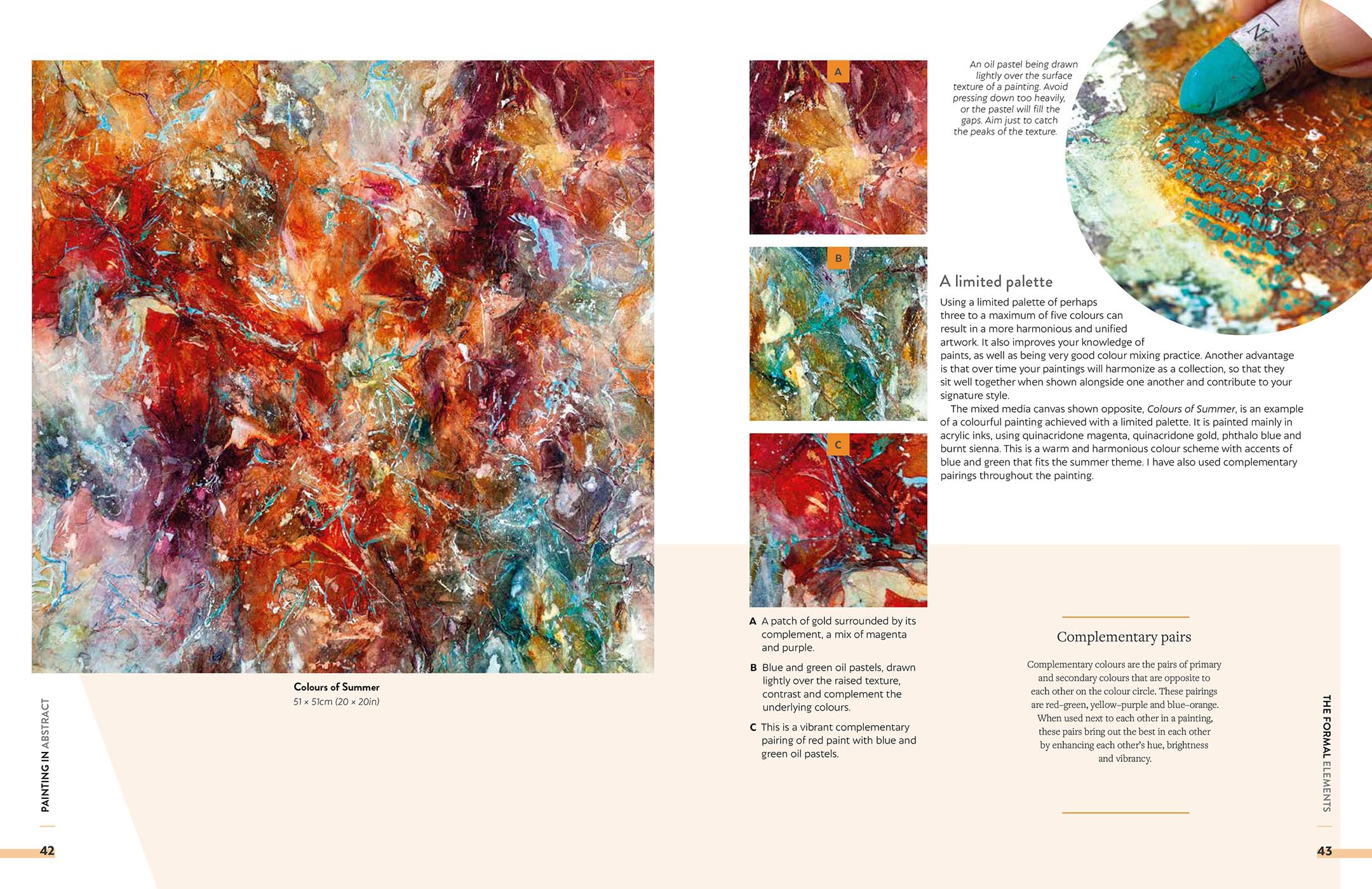 Painting in Abstract: Mixed Media Artwork Inspired by the Natural World